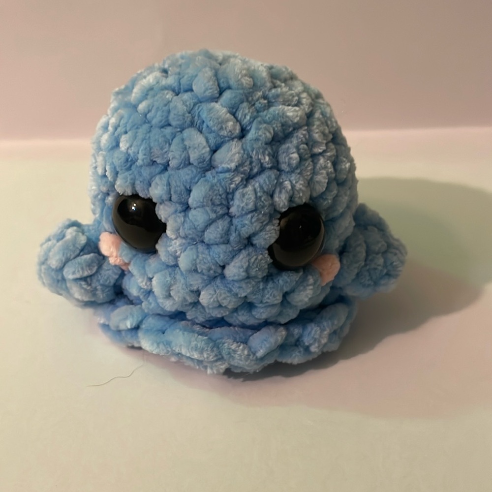 Crochet blue ghost